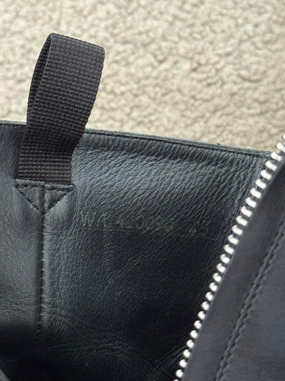 SS16 Saint Laurent by Hedi Slimane Wyatt 40mm Black Leather Harness Boots