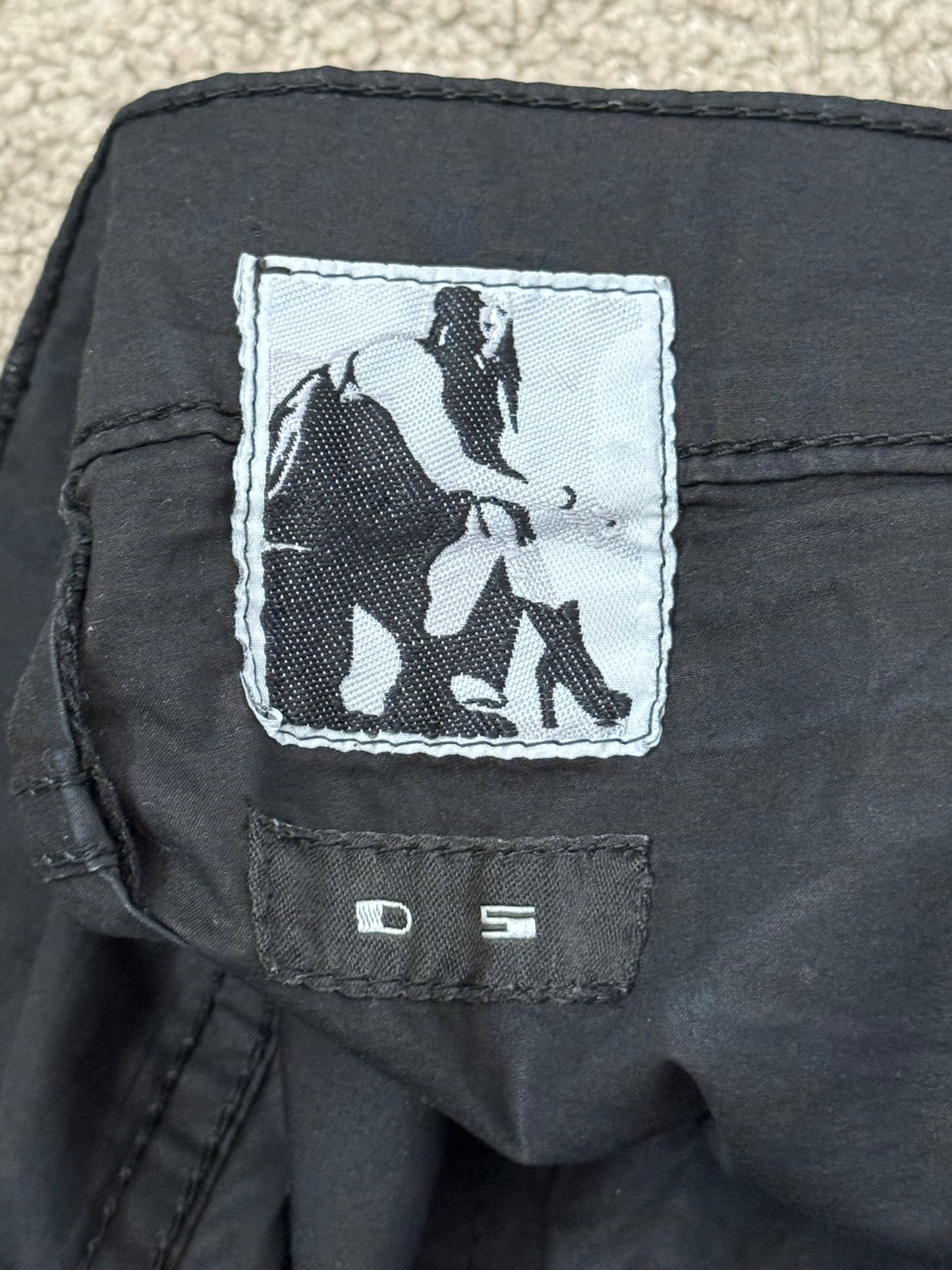 FW13 Rick Owens DRKSHDW "Plinth" Runway Waxed Memphis Biker Jeans