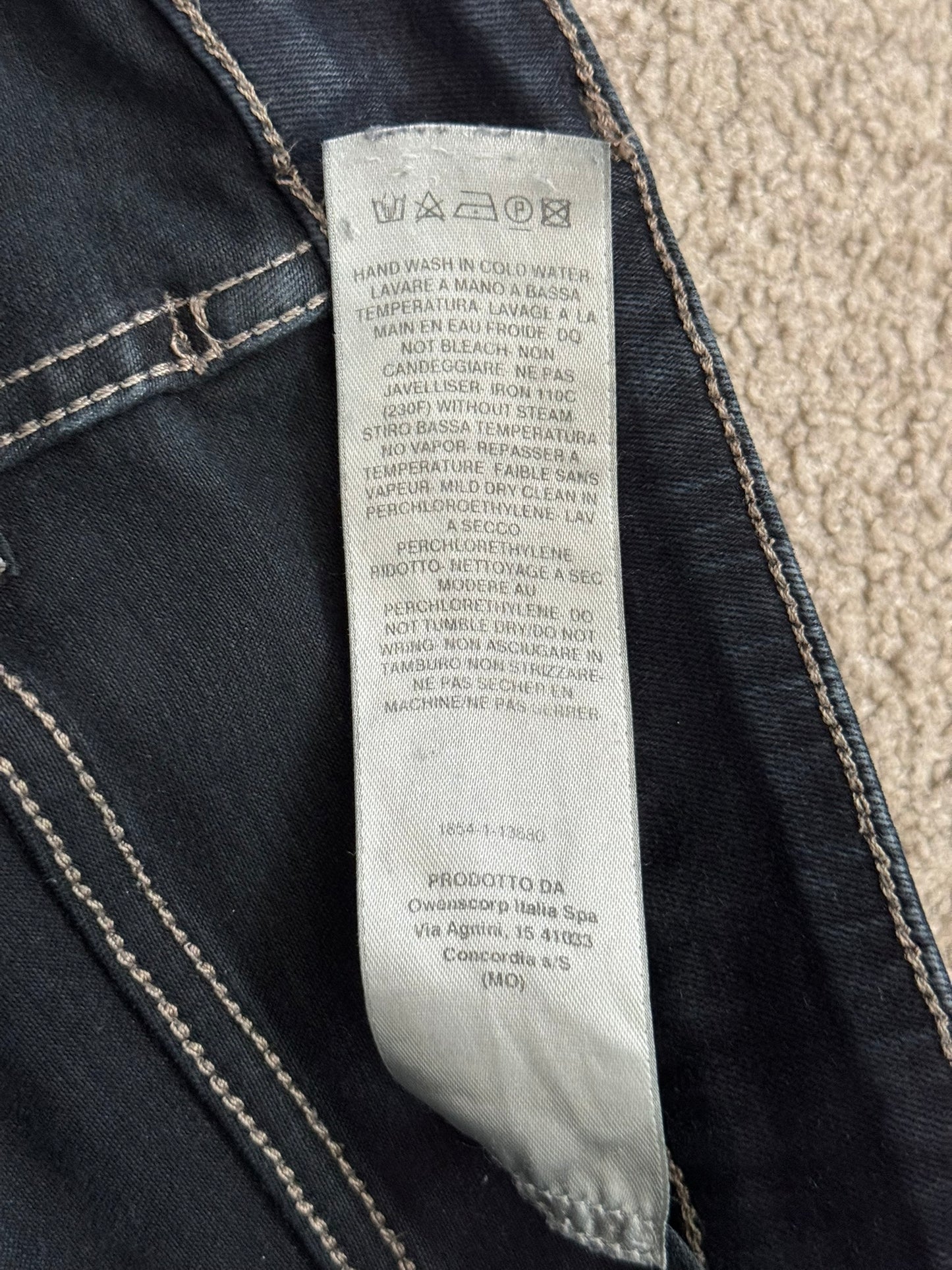 FW19 Rick Owens DRKSHDW Black Waxed Tyrone Cut Denim Jeans