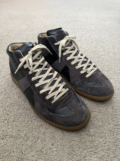 Maison Margiela Replica Black/Gum GAT Mid Top Sneakers