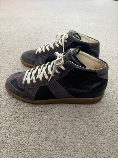 Maison Margiela Replica Black/Gum GAT Mid Top Sneakers