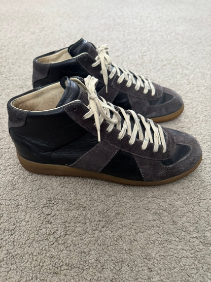 Maison Margiela Replica Black/Gum GAT Mid Top Sneakers