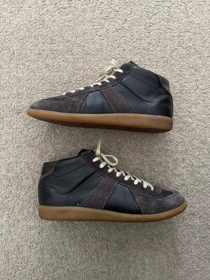 Maison Margiela Replica Black/Gum GAT Mid Top Sneakers