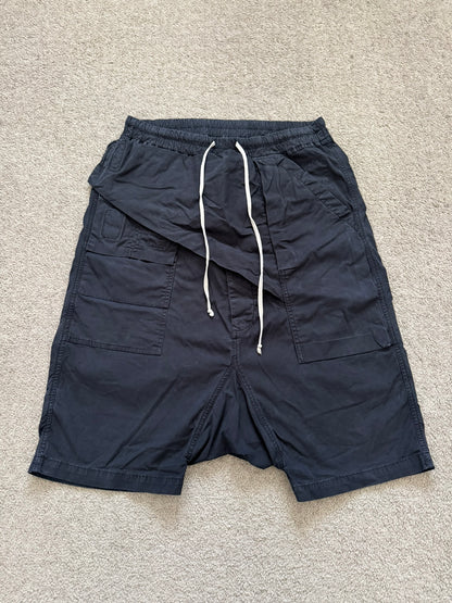FW15 Rick Owens DRKSHDW Black Memphis Cargo Pods Shorts