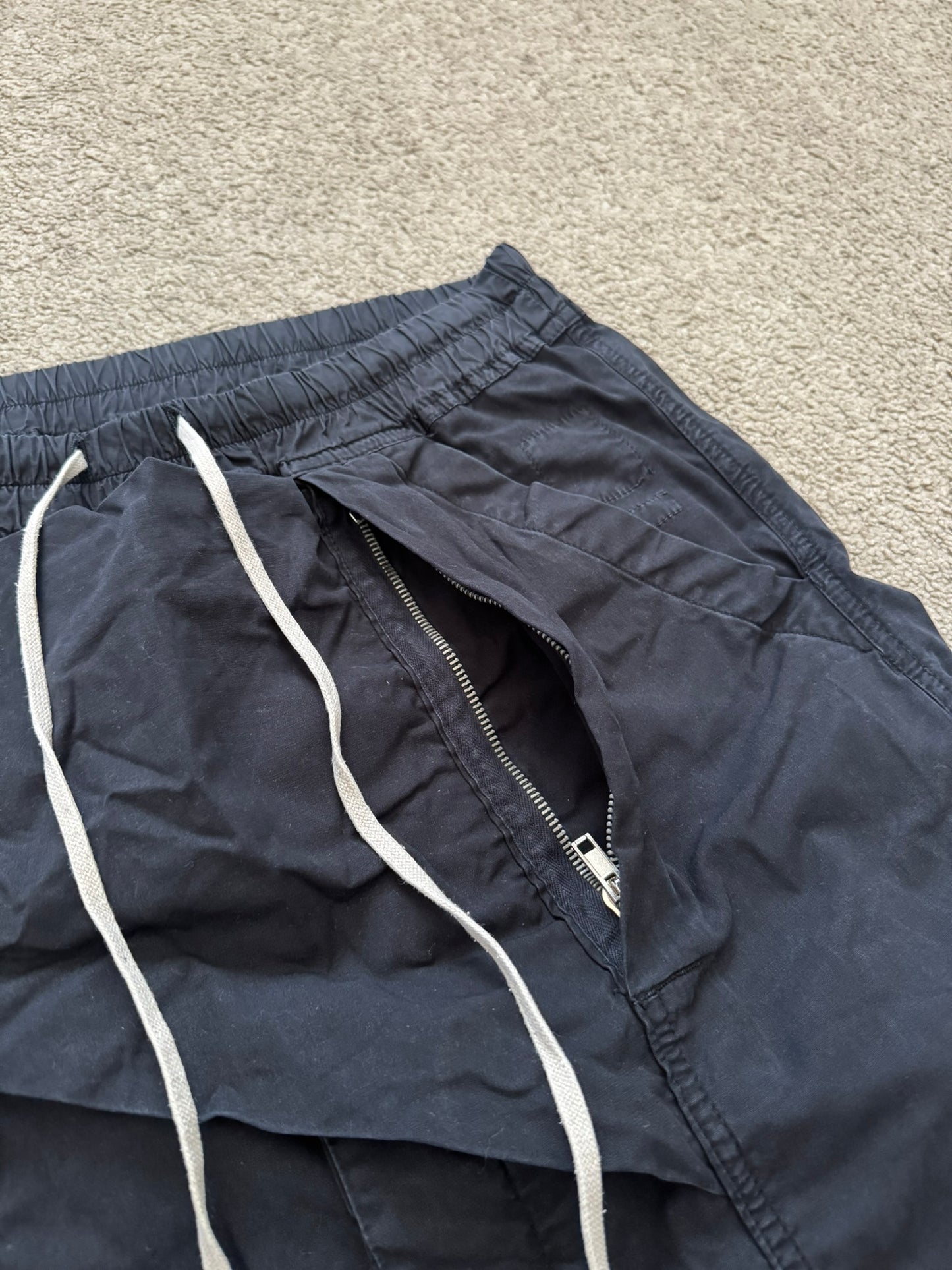 FW15 Rick Owens DRKSHDW Black Memphis Cargo Pods Shorts