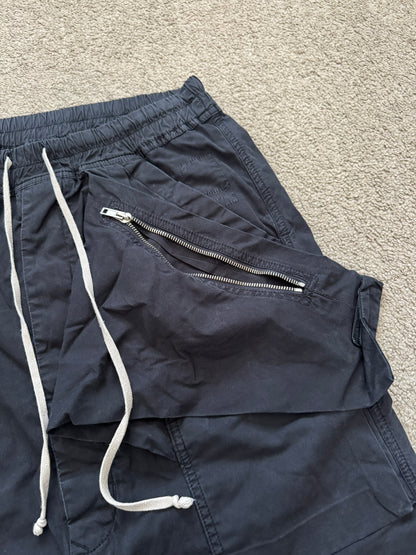 FW15 Rick Owens DRKSHDW Black Memphis Cargo Pods Shorts