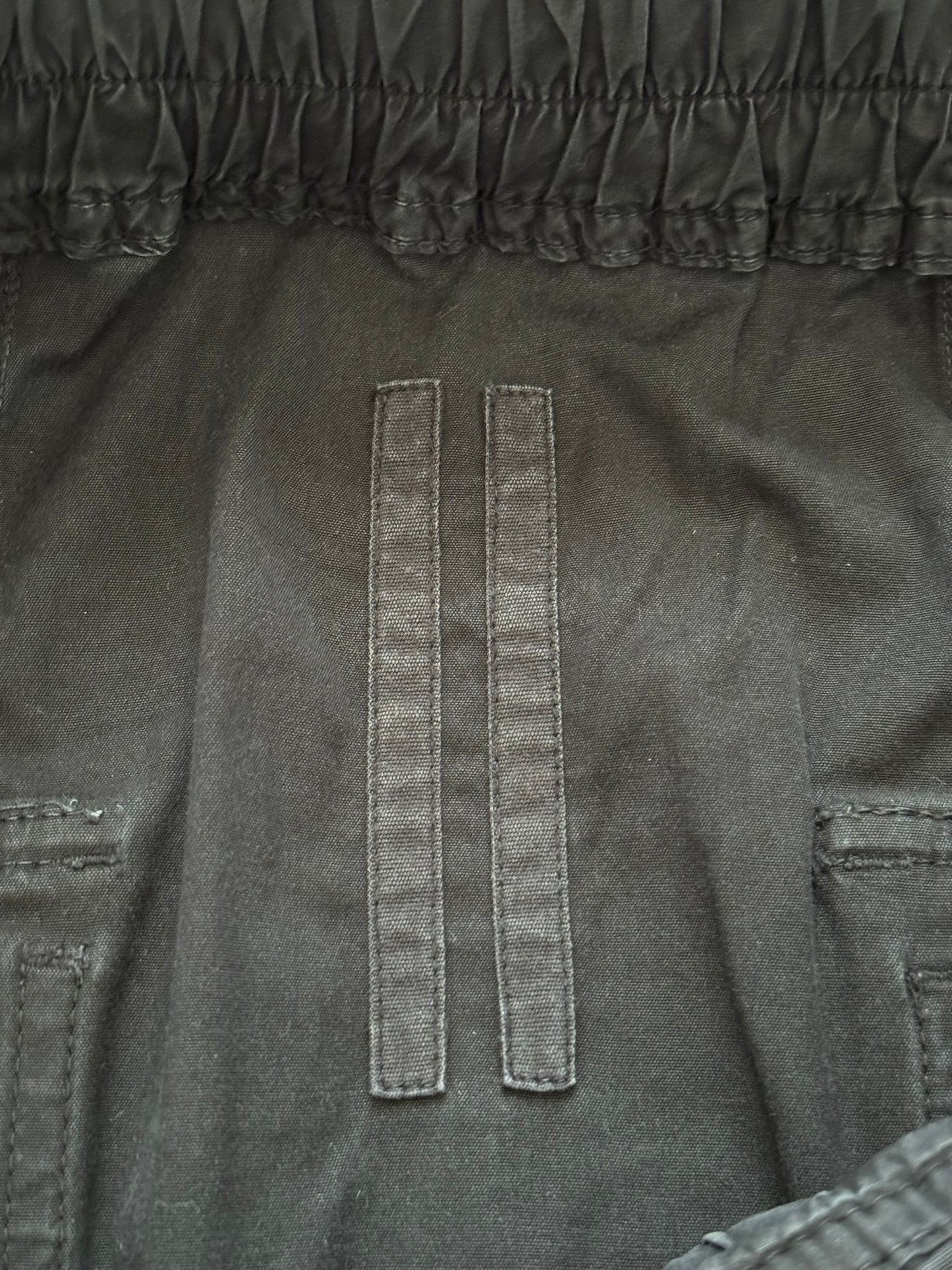 FW15 Rick Owens DRKSHDW Black Memphis Cargo Pods Shorts