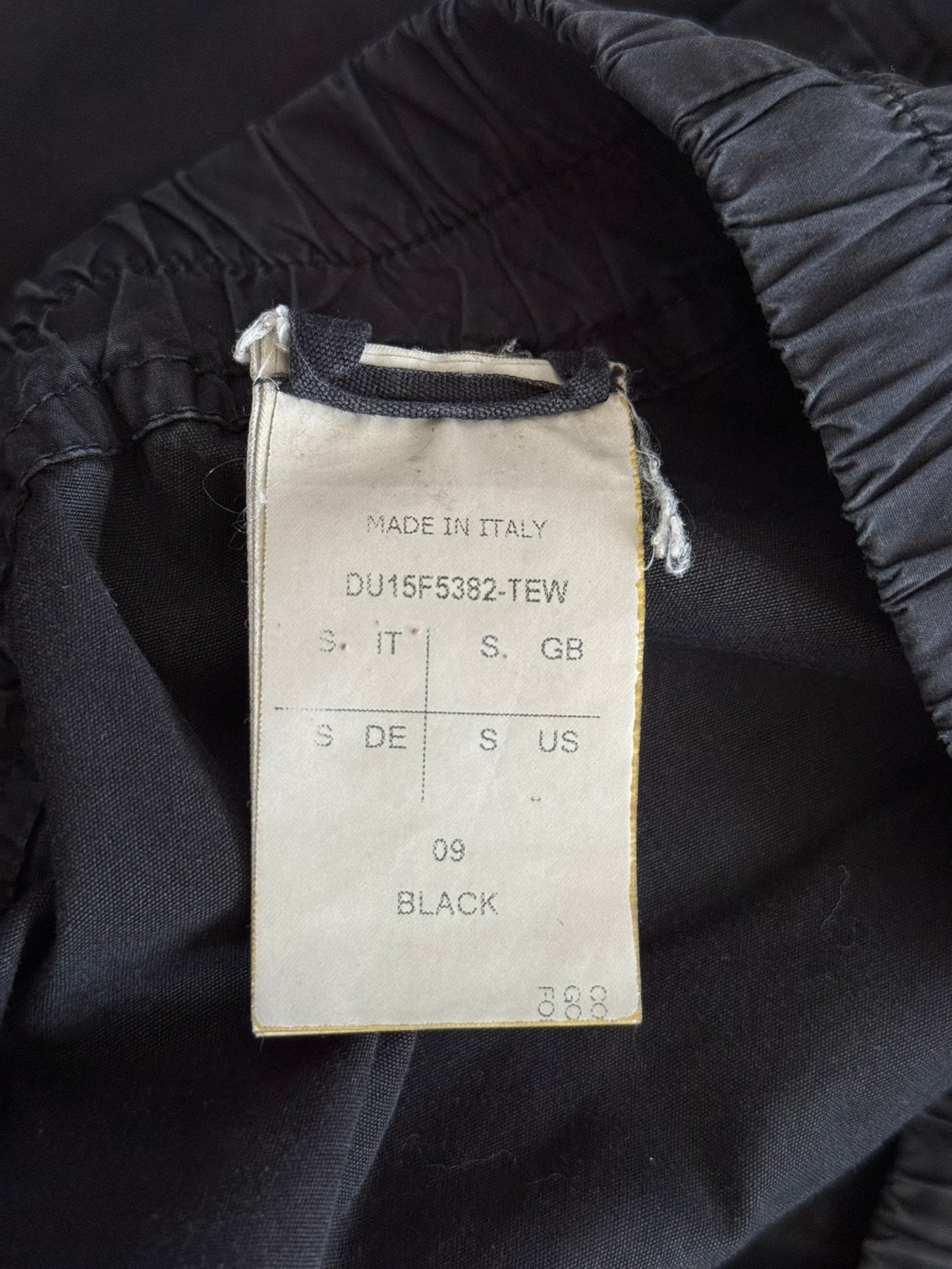 FW15 Rick Owens DRKSHDW Black Memphis Cargo Pods Shorts