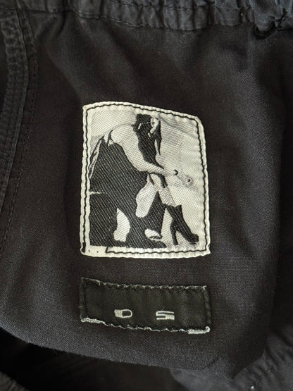FW15 Rick Owens DRKSHDW Black Memphis Cargo Pods Shorts
