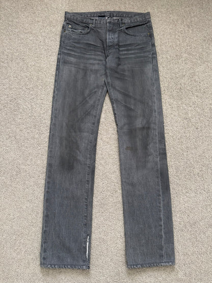 SS05 Dior Homme by Hedi Slimane "Untitled/Beck" MIJ Gray Glitter Denim Jeans