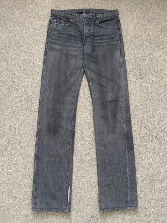 SS05 Dior Homme by Hedi Slimane "Untitled/Beck" MIJ Gray Glitter Denim Jeans
