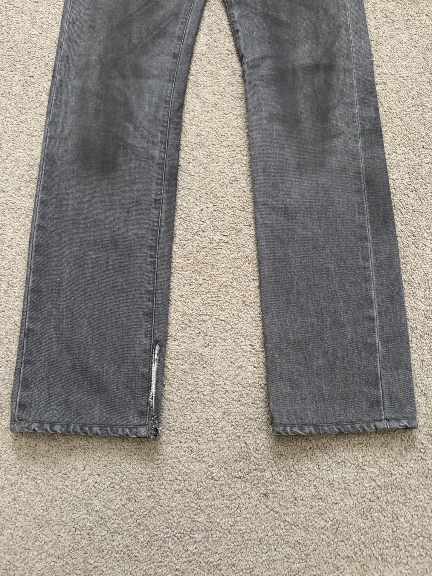 SS05 Dior Homme by Hedi Slimane "Untitled/Beck" MIJ Gray Glitter Denim Jeans