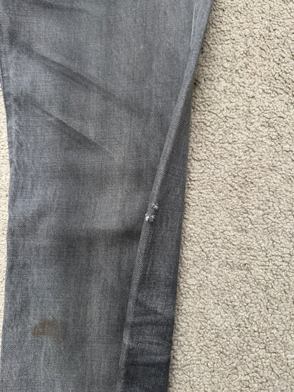 SS05 Dior Homme by Hedi Slimane "Untitled/Beck" MIJ Gray Glitter Denim Jeans