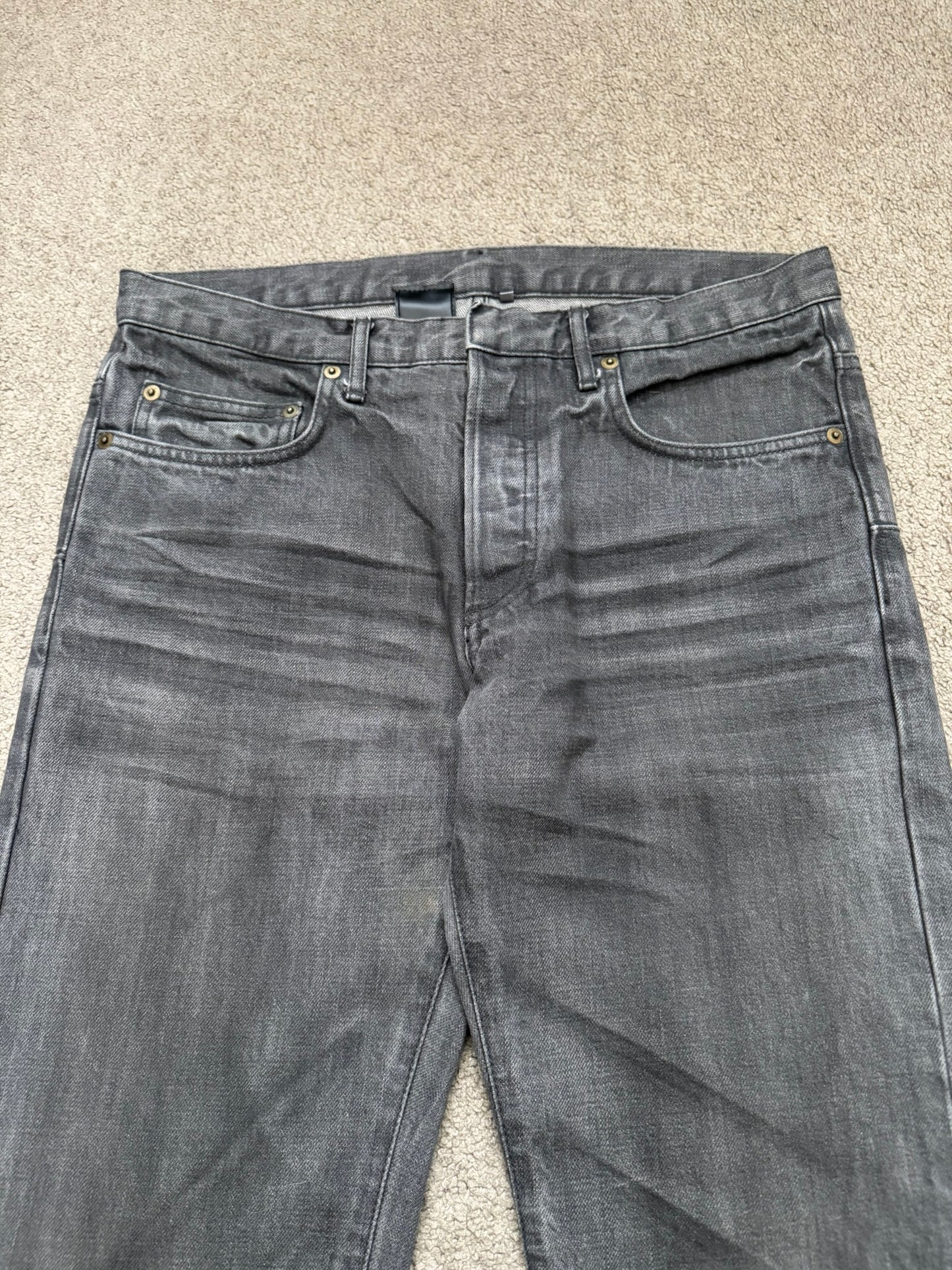 SS05 Dior Homme by Hedi Slimane "Untitled/Beck" MIJ Gray Glitter Denim Jeans