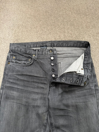 SS05 Dior Homme by Hedi Slimane "Untitled/Beck" MIJ Gray Glitter Denim Jeans