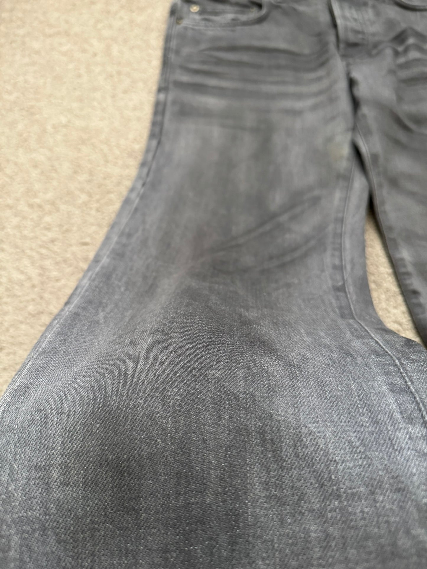 SS05 Dior Homme by Hedi Slimane "Untitled/Beck" MIJ Gray Glitter Denim Jeans