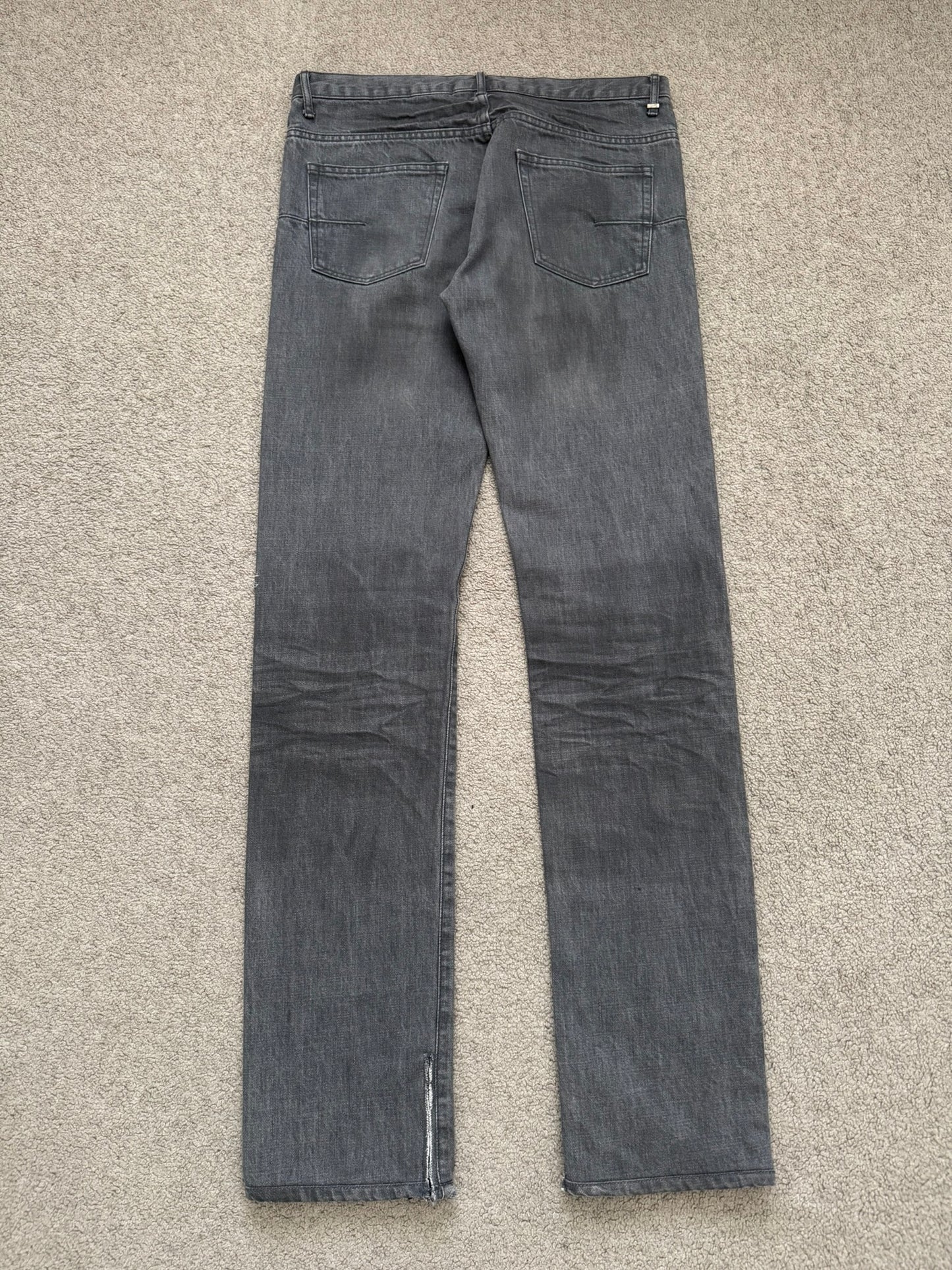 SS05 Dior Homme by Hedi Slimane "Untitled/Beck" MIJ Gray Glitter Denim Jeans