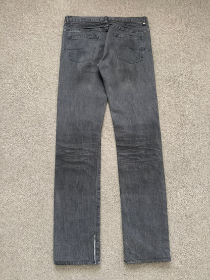 SS05 Dior Homme by Hedi Slimane "Untitled/Beck" MIJ Gray Glitter Denim Jeans