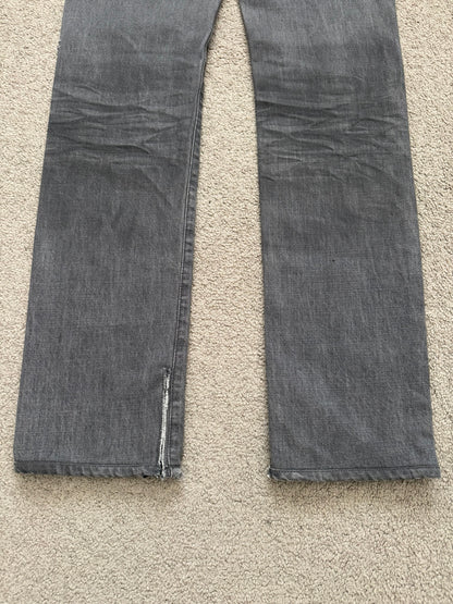 SS05 Dior Homme by Hedi Slimane "Untitled/Beck" MIJ Gray Glitter Denim Jeans
