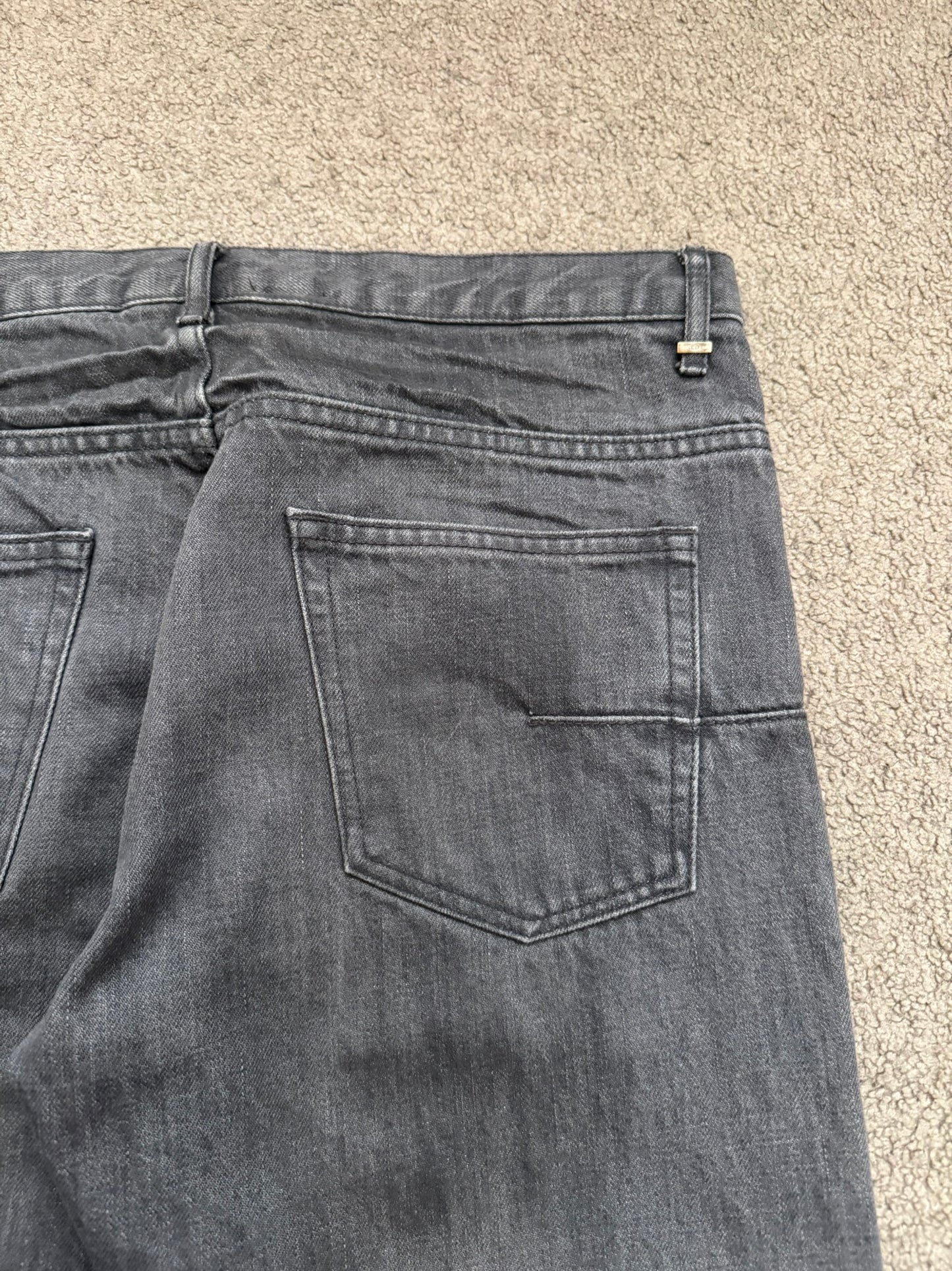 SS05 Dior Homme by Hedi Slimane "Untitled/Beck" MIJ Gray Glitter Denim Jeans