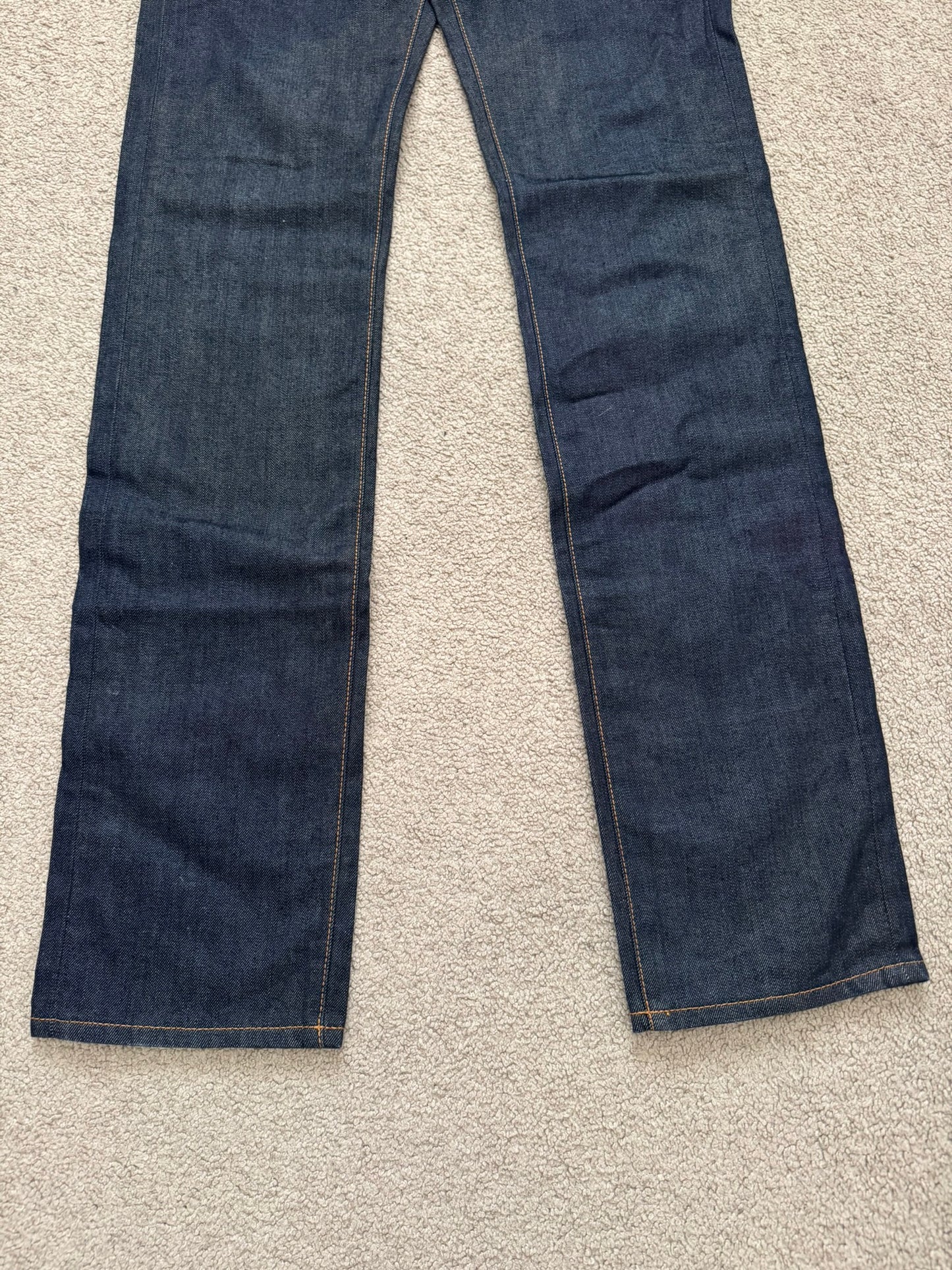 SS11 Dior Homme by Kris Van Assche Blue Indigo Raw Denim Jeans