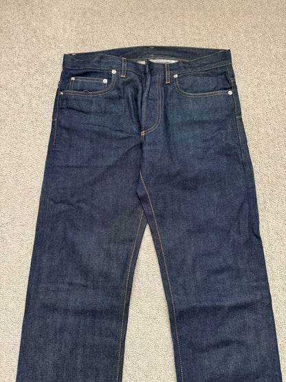 SS11 Dior Homme by Kris Van Assche Blue Indigo Raw Denim Jeans