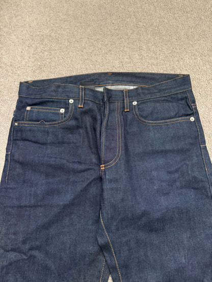 SS11 Dior Homme by Kris Van Assche Blue Indigo Raw Denim Jeans
