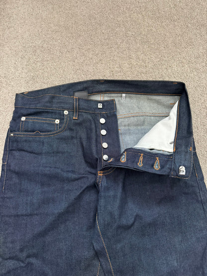 SS11 Dior Homme by Kris Van Assche Blue Indigo Raw Denim Jeans