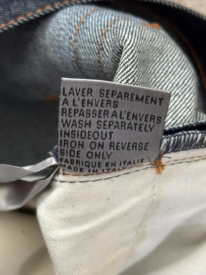SS11 Dior Homme by Kris Van Assche Blue Indigo Raw Denim Jeans