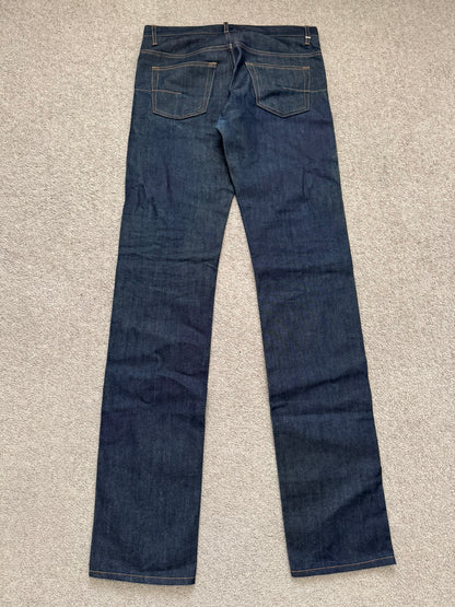 SS11 Dior Homme by Kris Van Assche Blue Indigo Raw Denim Jeans