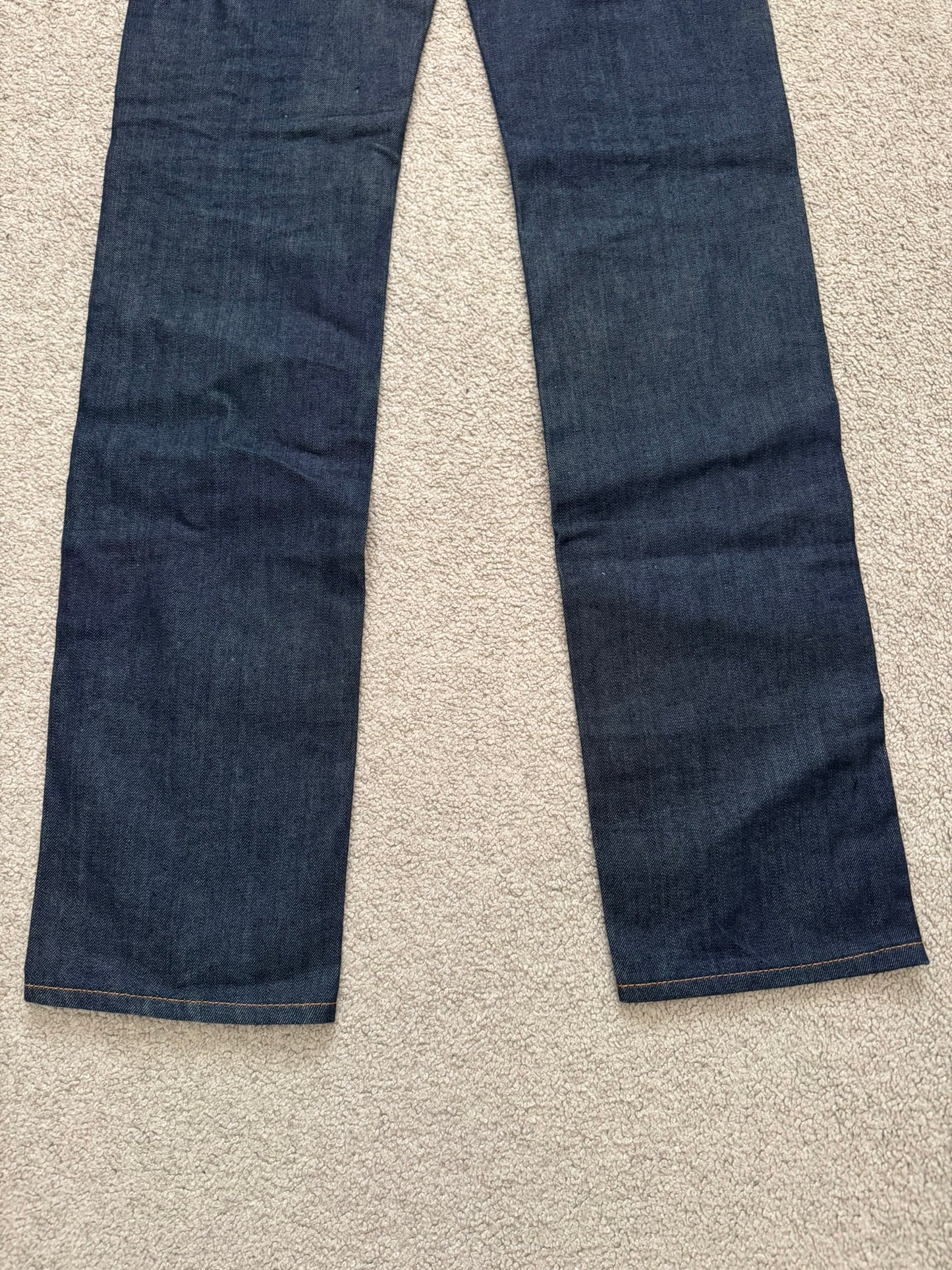 SS11 Dior Homme by Kris Van Assche Blue Indigo Raw Denim Jeans