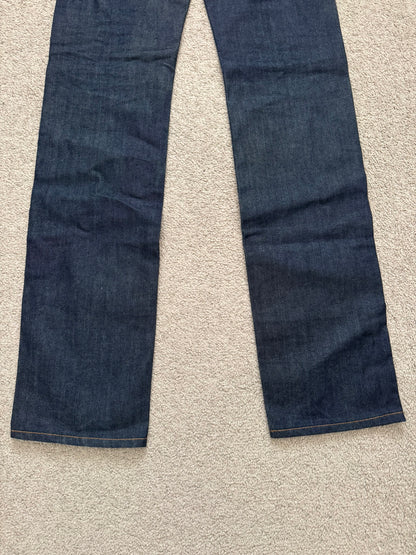 SS11 Dior Homme by Kris Van Assche Blue Indigo Raw Denim Jeans