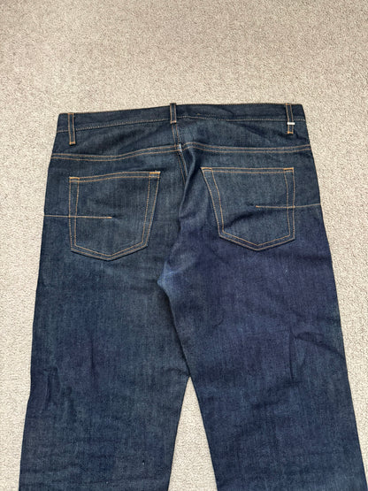 SS11 Dior Homme by Kris Van Assche Blue Indigo Raw Denim Jeans