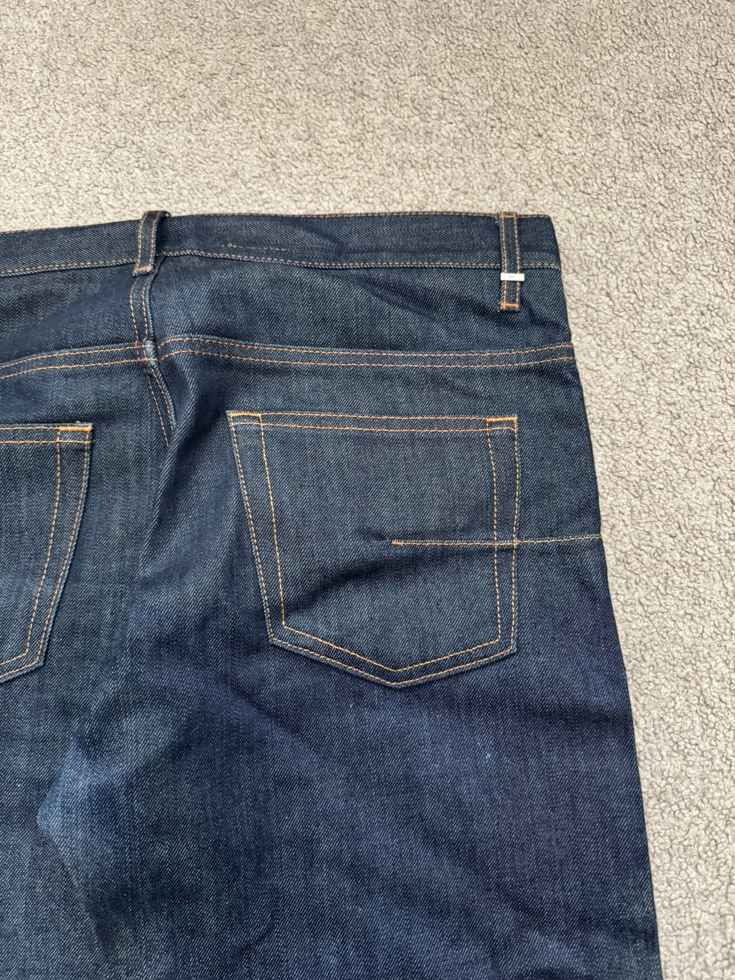 SS11 Dior Homme by Kris Van Assche Blue Indigo Raw Denim Jeans