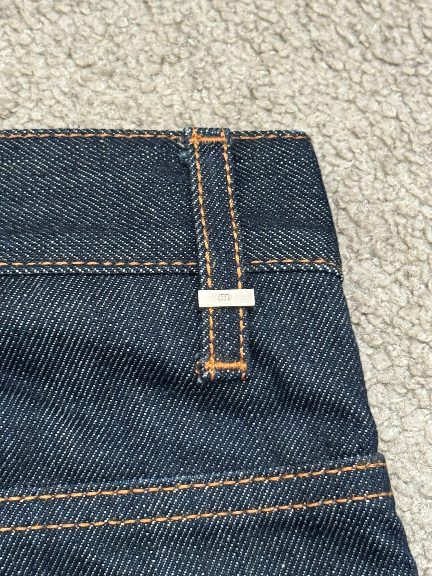 SS11 Dior Homme by Kris Van Assche Blue Indigo Raw Denim Jeans