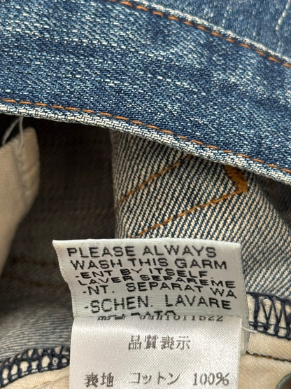 AW06 Dior Homme by Hedi Slimane MIJ Clawmark Blue Denim Jeans