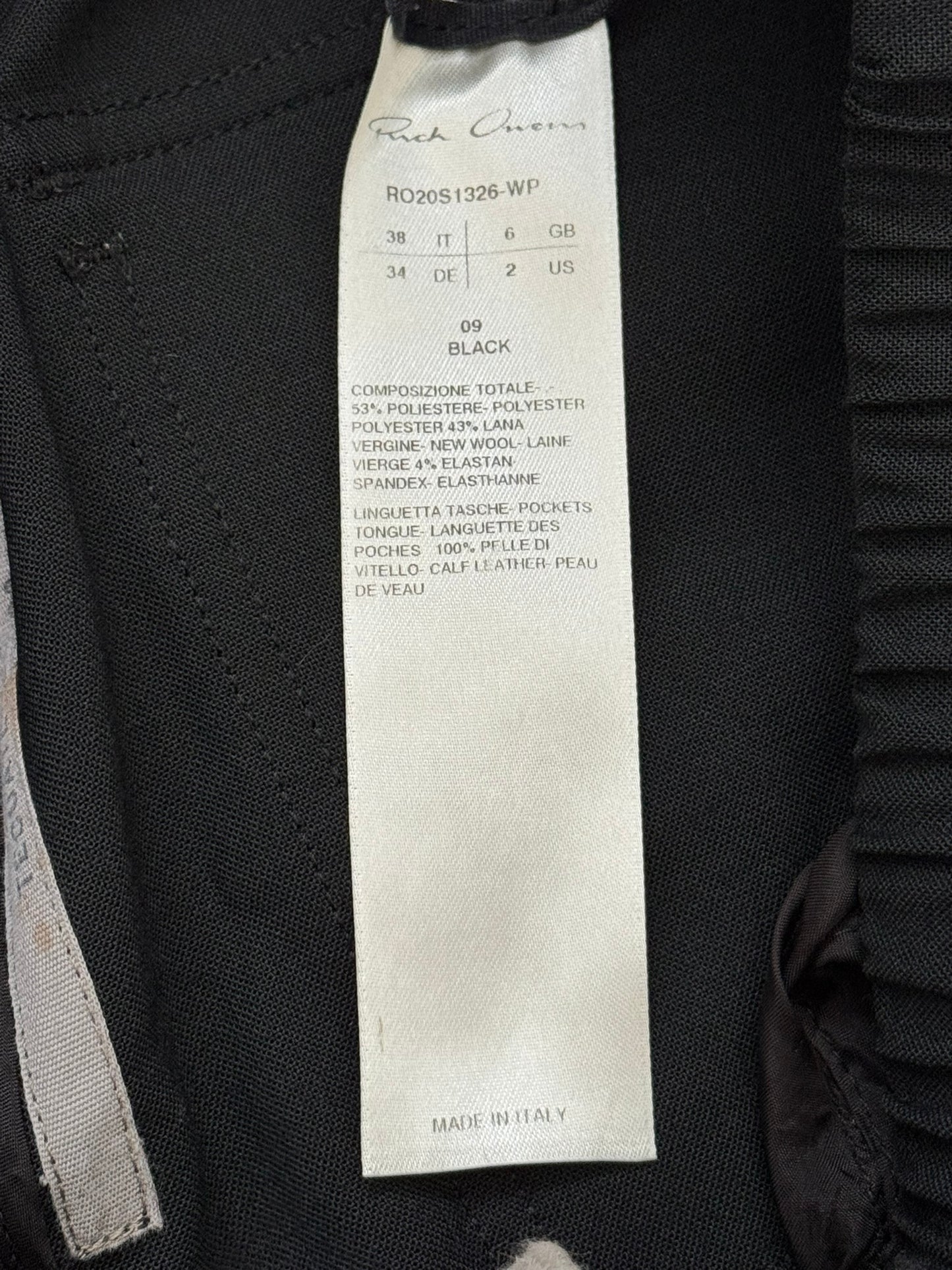 SS20 Rick Owens Mainline "Tecuatl" Bauhaus Cargo Pants