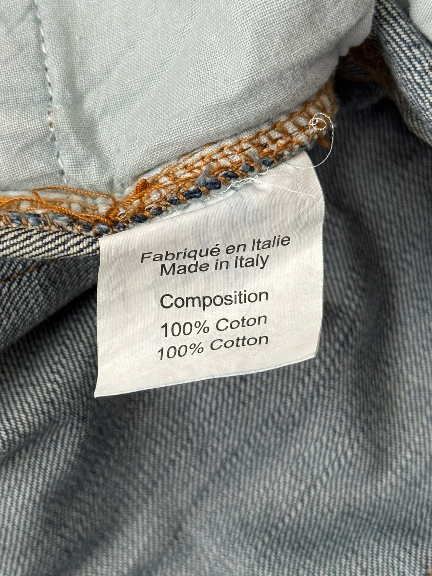 SS10 Balmain by Christophe Decarnin Distressed Cargo Denim Jeans