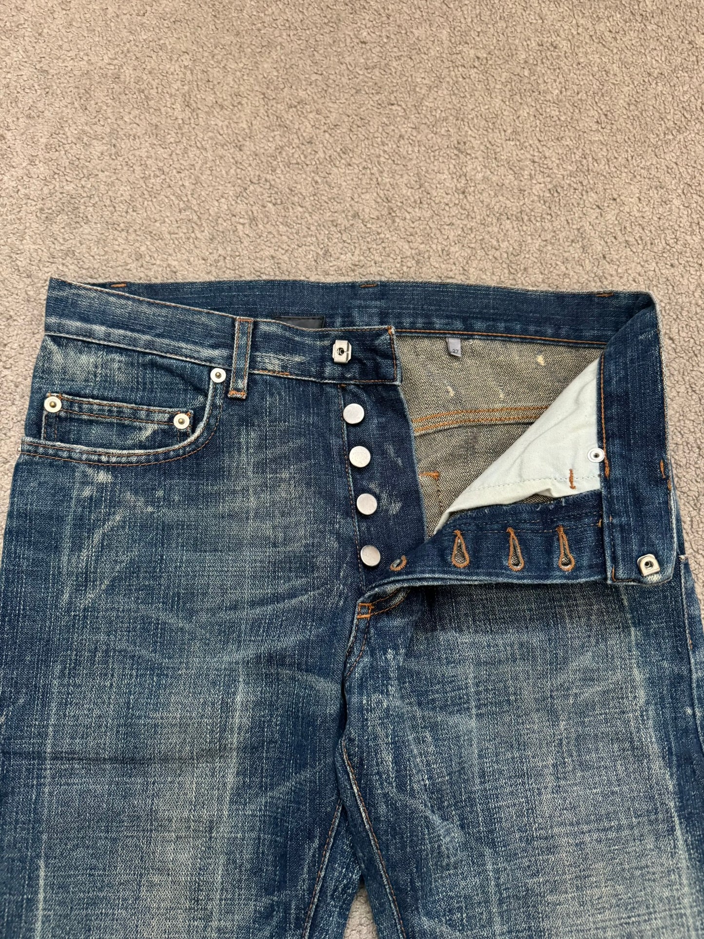SS07 Dior Homme by Hedi Slimane "Find Again" Denim Jeans