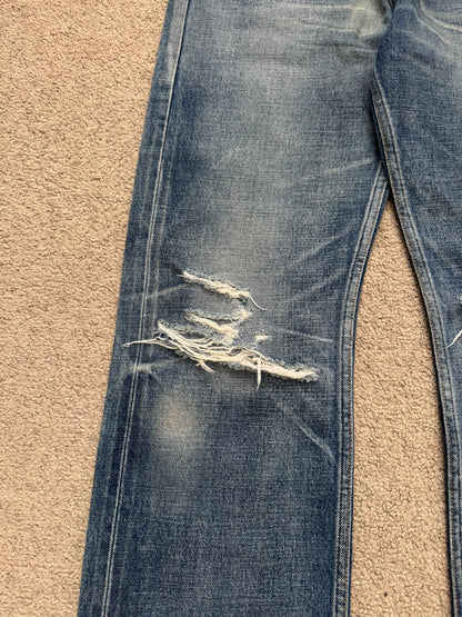 FW21 Celine by Hedi Slimane "Kurt" Distressed Denim Jeans