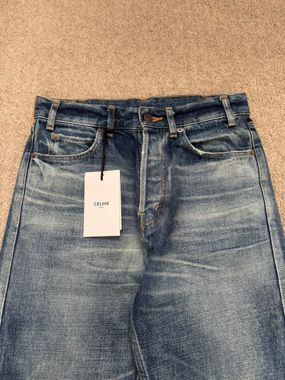 FW21 Celine by Hedi Slimane "Kurt" Distressed Denim Jeans