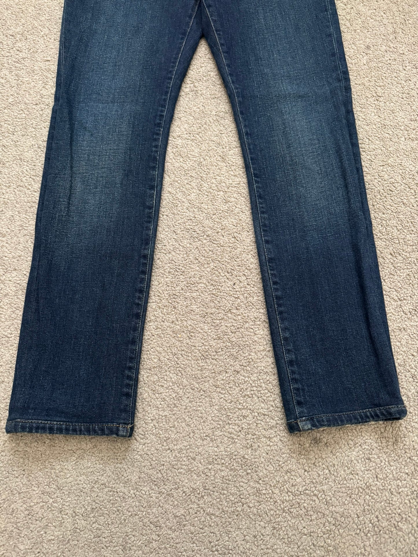 FW16 Saint Laurent by Hedi Slimane Dirty Blue D02 Denim Jeans
