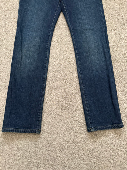 FW16 Saint Laurent by Hedi Slimane Dirty Blue D02 Denim Jeans