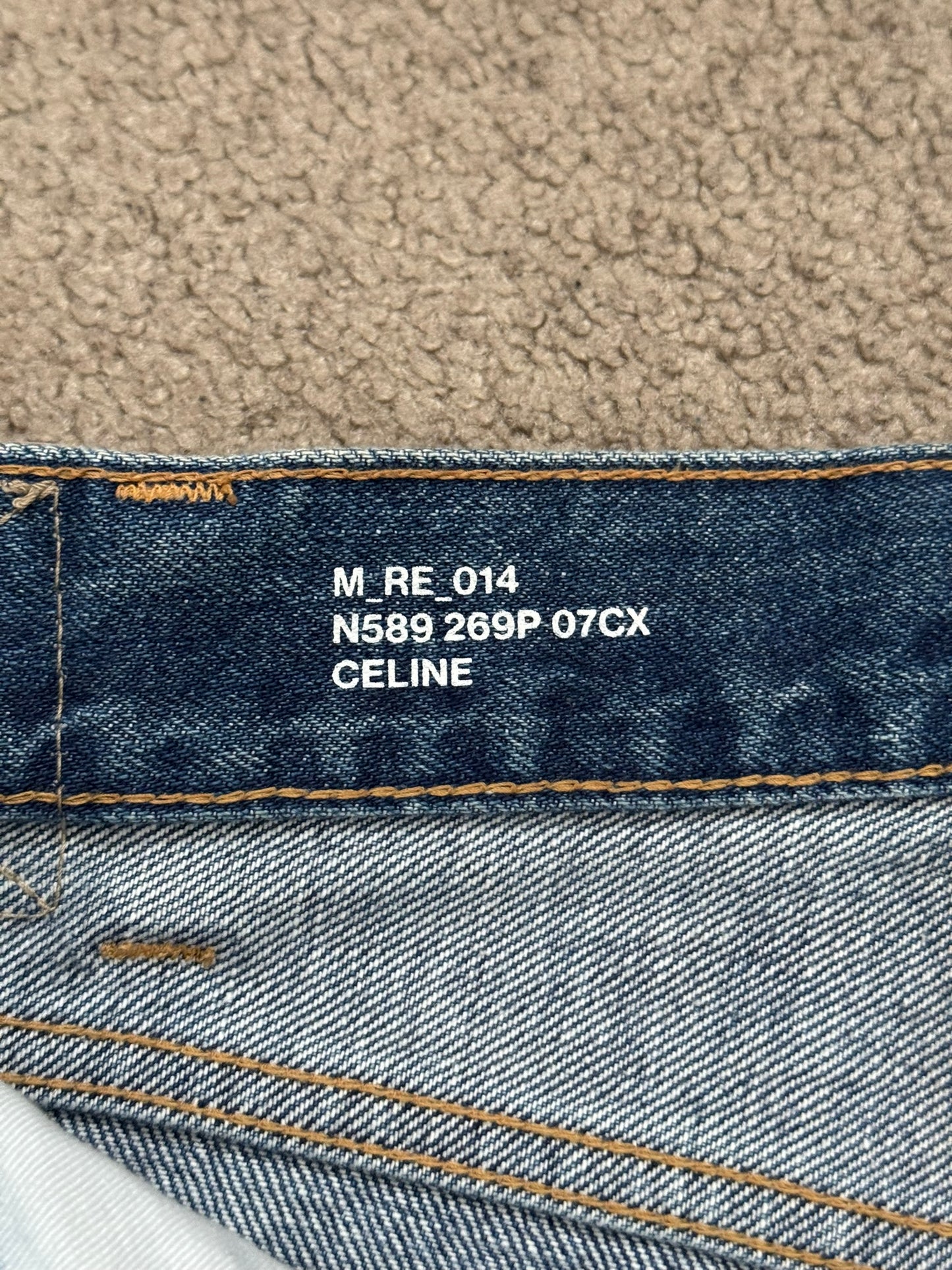 FW21 Celine by Hedi Slimane "Kurt" Distressed Denim Jeans