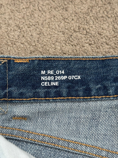 FW21 Celine by Hedi Slimane "Kurt" Distressed Denim Jeans