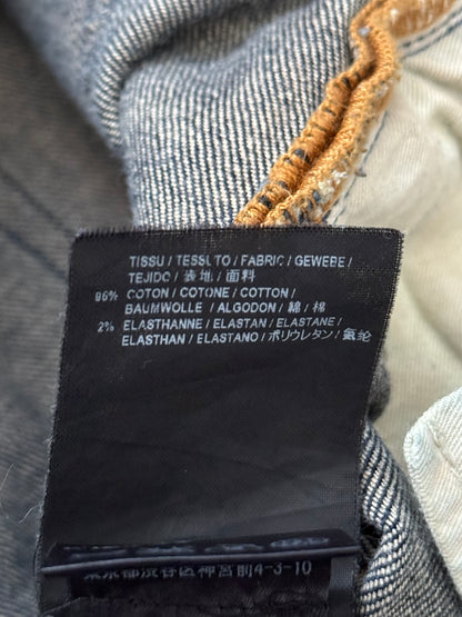 FW16 Saint Laurent by Hedi Slimane Dirty Blue D02 Denim Jeans