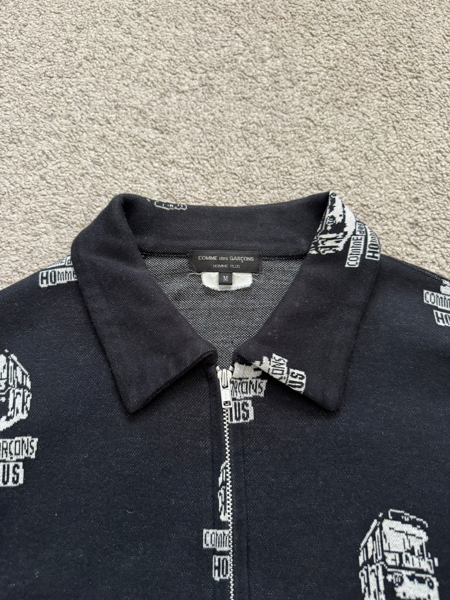 AW08 Comme Des Garcons Homme Plus x Jamie Reid Logo Bus Jacket