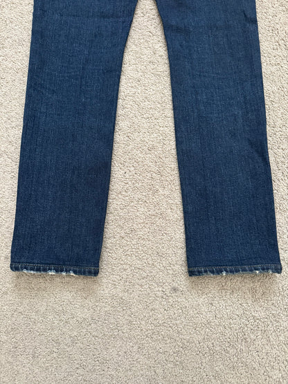 FW16 Saint Laurent by Hedi Slimane Dirty Blue D02 Denim Jeans