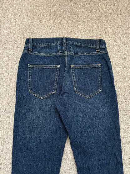 FW16 Saint Laurent by Hedi Slimane Dirty Blue D02 Denim Jeans