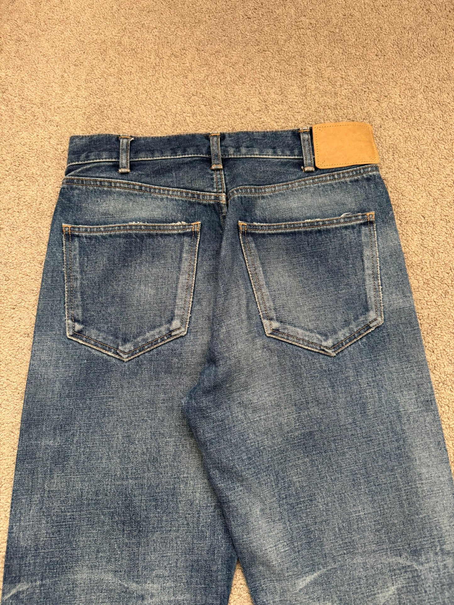 FW21 Celine by Hedi Slimane "Kurt" Distressed Denim Jeans